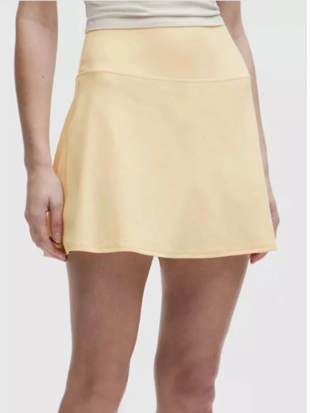 NWT LULULEMON Align HR Skirt *LONG 15” Butter Cream Yellow Size: 8